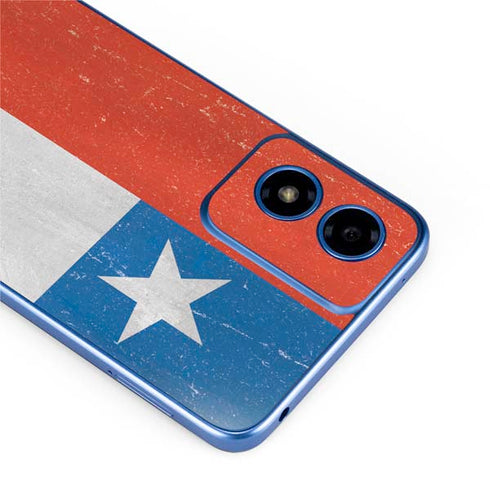 Chile Flag Distressed Moto G Play 4G (2024) Skin