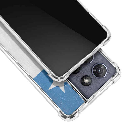 Chile Flag Distressed Moto G Power 5G (2025) Clear Case