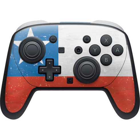 Chile Flag Distressed Nintendo Switch 2 (2025) Pro Controller Skin