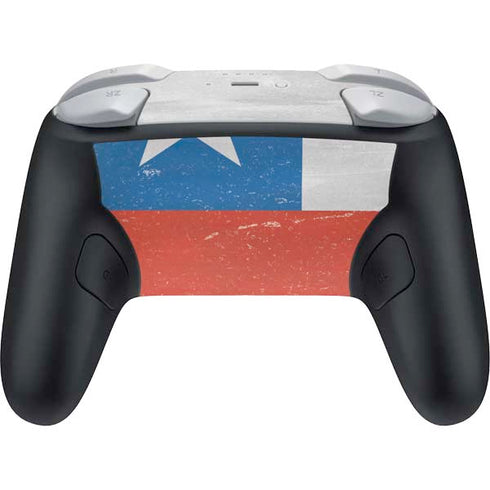 Chile Flag Distressed Nintendo Switch 2 (2025) Pro Controller Skin