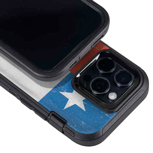 Chile Flag Distressed Otterbox Defender iPhone Skin