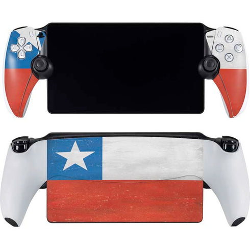 Chile Flag Distressed PlayStation Portal Remote Player Skin
