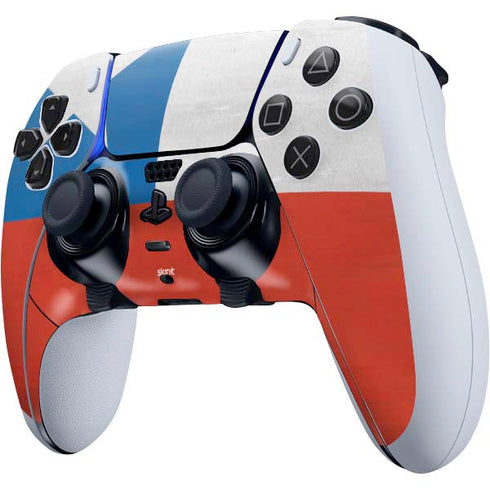 Chile Flag Distressed PS5 DualSense Edge Pro Controller Skin