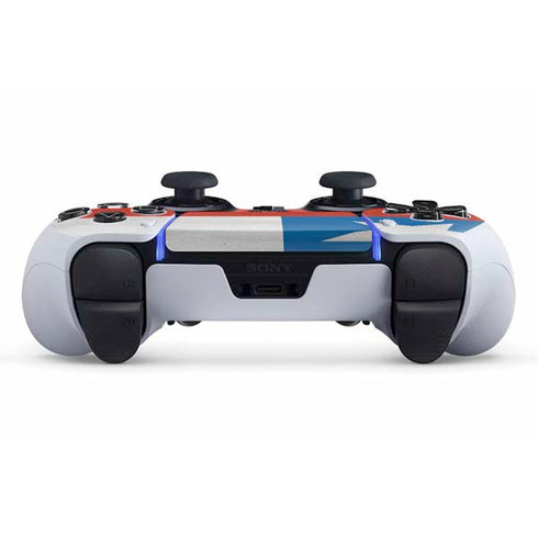 Chile Flag Distressed PS5 DualSense Edge Pro Controller Skin