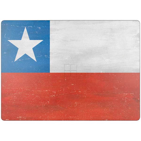 Chile Flag Distressed Surface Laptop 7 13.8in Skin
