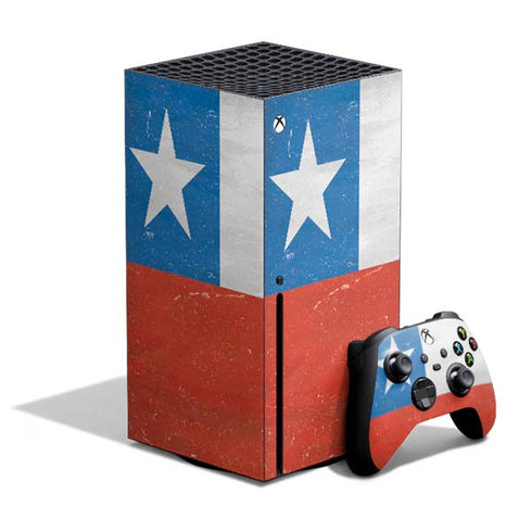 Chile Flag Distressed Xbox Series X Bundle Skin