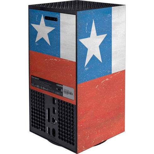 Chile Flag Distressed XBox Series X Digital Edition Bundle Skin