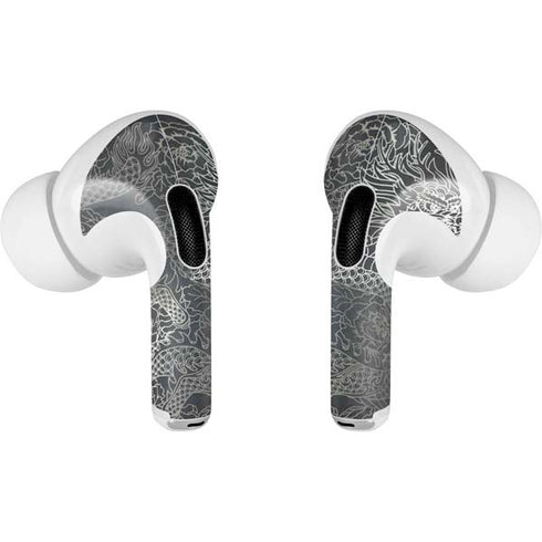 Chinese Black Dragon AirPods Skins
