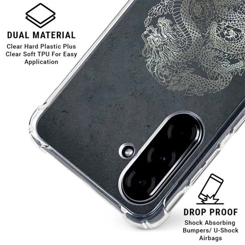 Chinese Black Dragon Galaxy A36 5G Clear Case