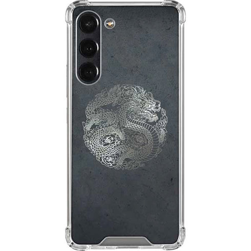 Chinese Black Dragon Galaxy S24 FE Clear Case