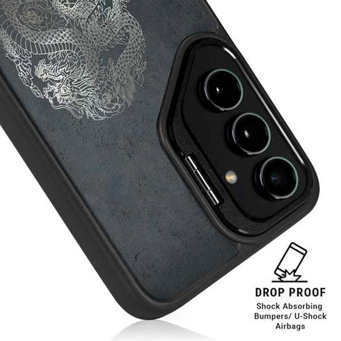 Chinese Black Dragon Galaxy S24 Kickstand Case