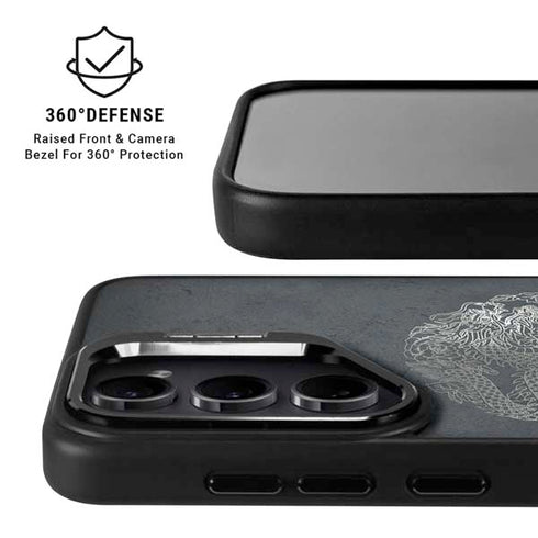 Chinese Black Dragon Galaxy S25 Plus Kickstand Case