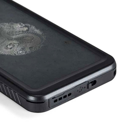 Chinese Black Dragon Galaxy S24 Plus Waterproof Case