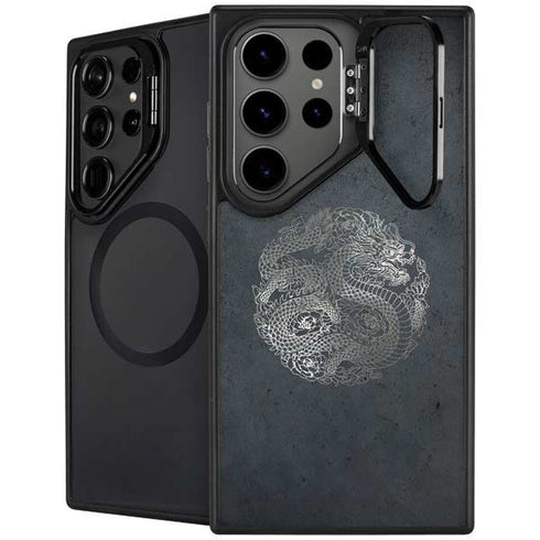 Chinese Black Dragon Galaxy S24 Ultra Kickstand Case