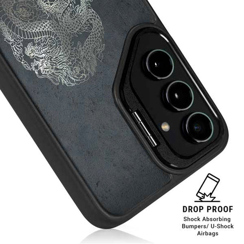Chinese Black Dragon Galaxy S25 Ultra Kickstand Case