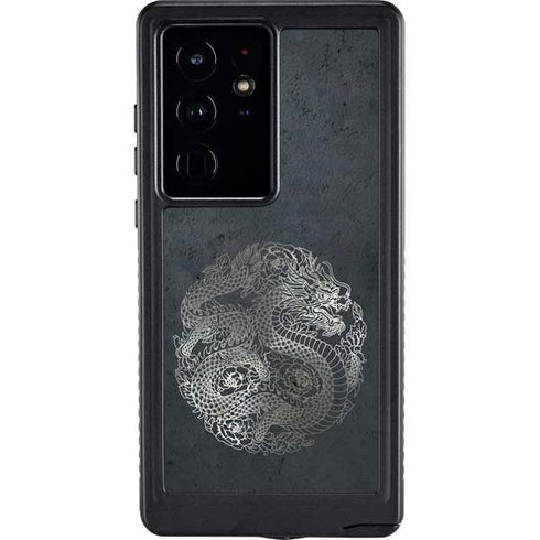 Chinese Black Dragon Galaxy S24 Ultra Waterproof Case
