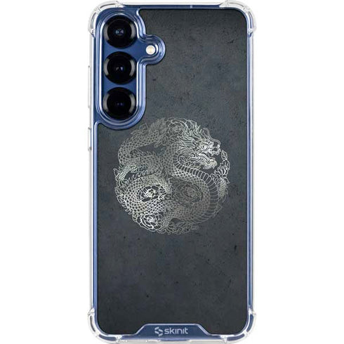 Chinese Black Dragon Galaxy S25 Clear Case