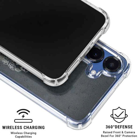 Chinese Black Dragon Galaxy S25 Plus Clear Case
