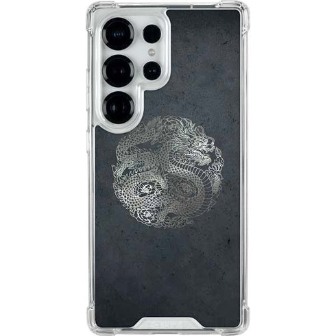 Chinese Black Dragon Galaxy S25 Ultra Clear Case
