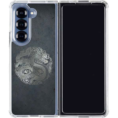 Chinese Black Dragon Galaxy Z Fold6 Clear Case
