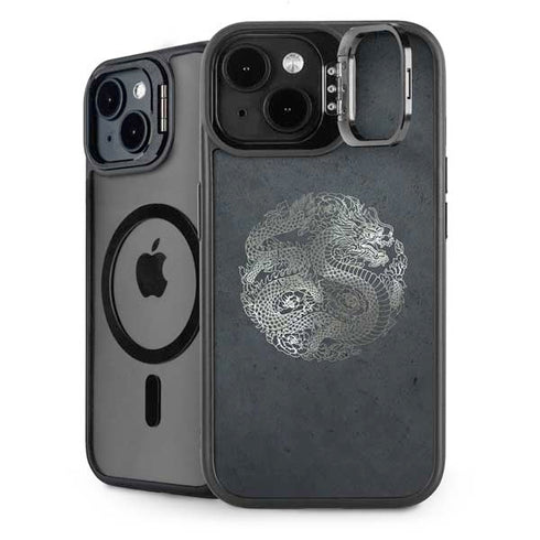 Chinese Black Dragon iPhone 14 Plus Kickstand Case