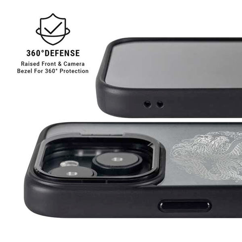 Chinese Black Dragon iPhone 14 Plus Kickstand Case