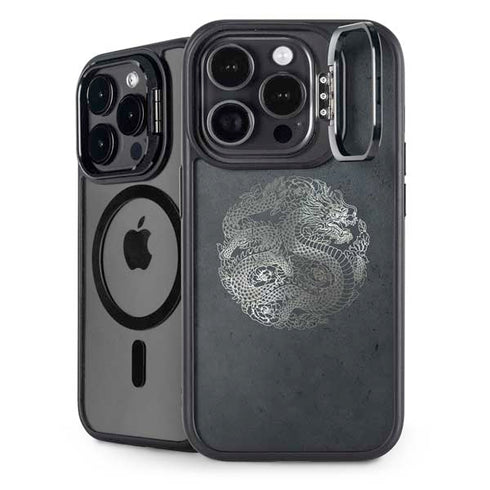 Chinese Black Dragon iPhone 15 Pro Max Kickstand Case