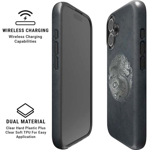 Chinese Black Dragon iPhone 16 Magsafe Impact Case