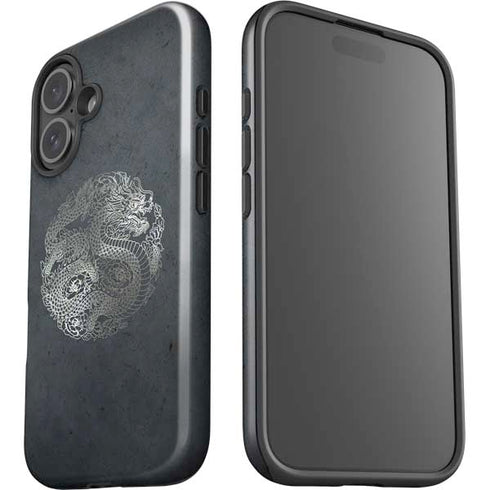 Chinese Black Dragon iPhone 16 Plus Impact Case