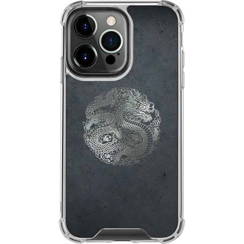 Chinese Black Dragon iPhone 16 Pro Max Clear Case