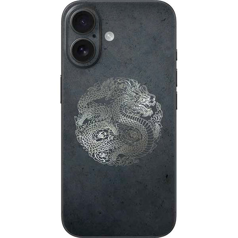 Chinese Black Dragon iPhone 16 Skin