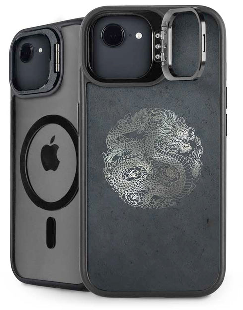 Chinese Black Dragon iPhone 16e Kickstand Case