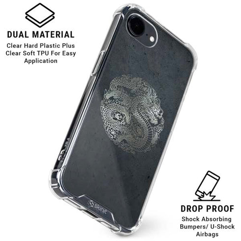 Chinese Black Dragon iPhone 16e Clear Case