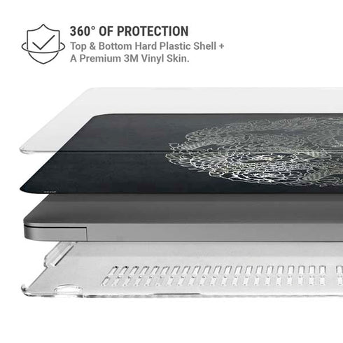 Chinese Black Dragon MacBook Pro 14in (2021-24) Case plus Skin