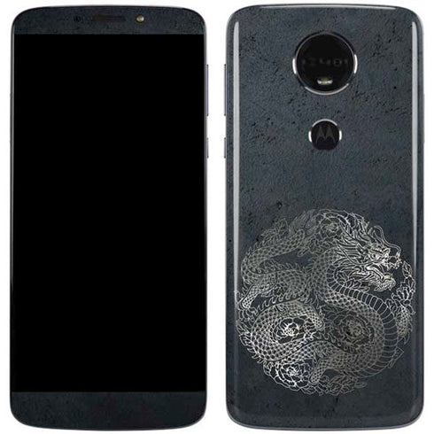 Chinese Black Dragon Moto E5 Plus Skin