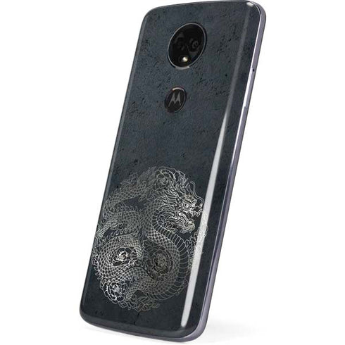 Chinese Black Dragon Moto E5 Plus Skin