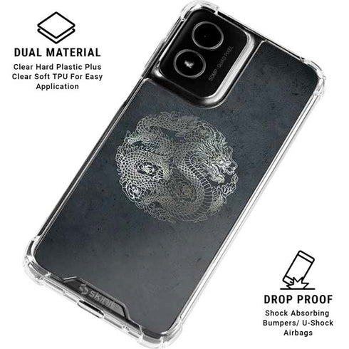 Chinese Black Dragon Moto G Power 5G (2024) Clear Case