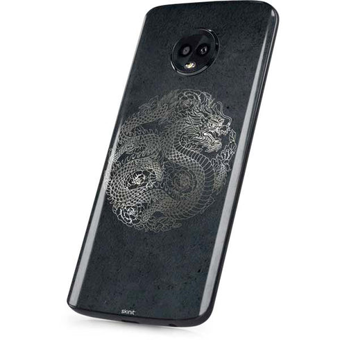 Chinese Black Dragon Moto G6 Skin