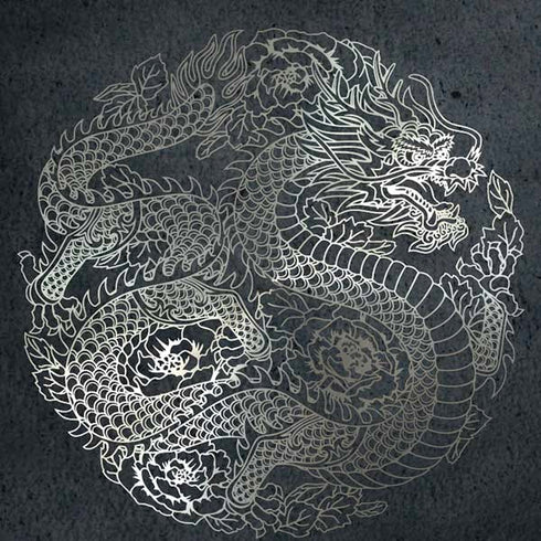 Chinese Black Dragon Moto G6 Skin