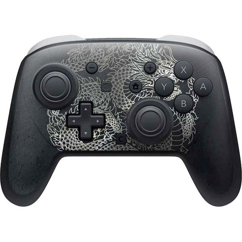 Chinese Black Dragon Nintendo Switch 2 (2025) Pro Controller Skin