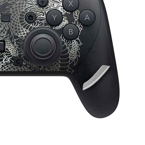 Chinese Black Dragon Nintendo Switch 2 (2025) Pro Controller Skin