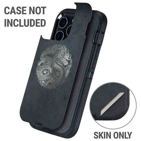 Chinese Black Dragon Otterbox Defender iPhone Skin