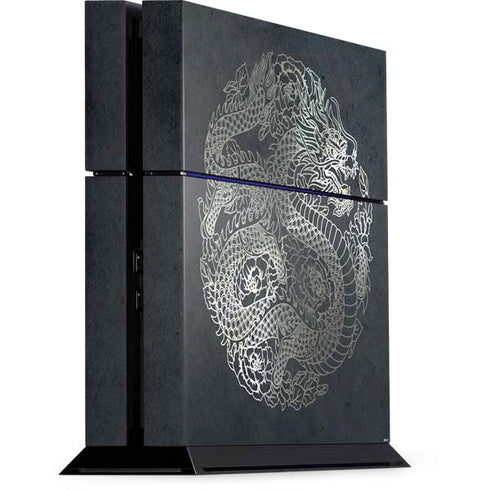 Chinese Black Dragon PlayStation PS4 Skins