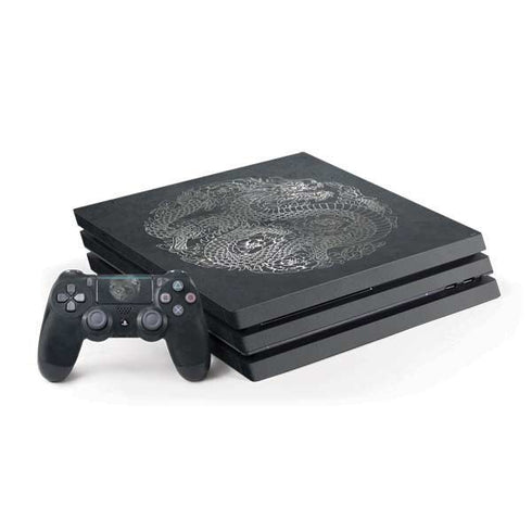 Chinese Black Dragon PlayStation PS4 Skins