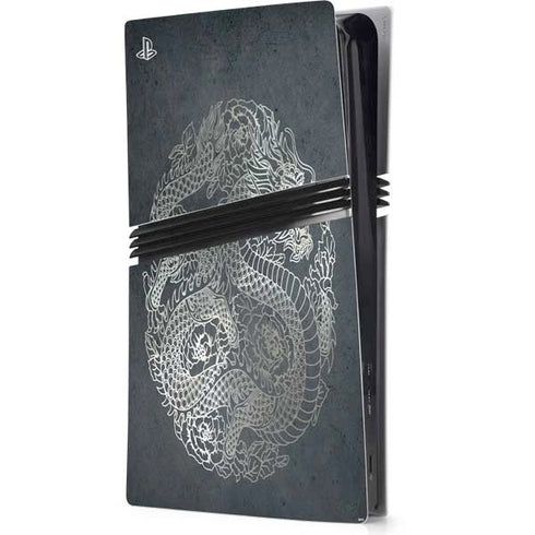 Chinese Black Dragon PS5 Pro Console Skin