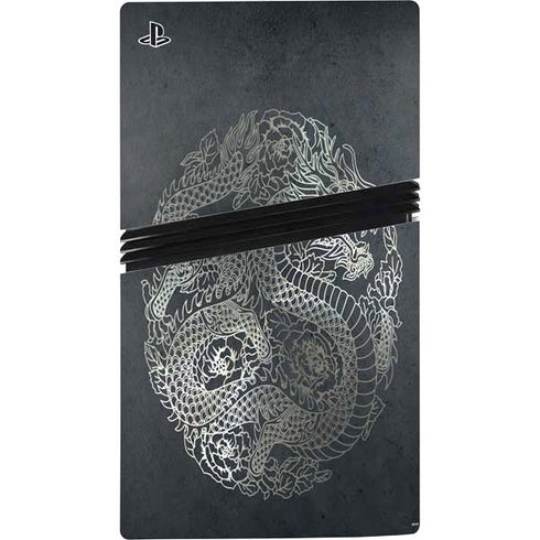 Chinese Black Dragon PS5 Pro Console Skin