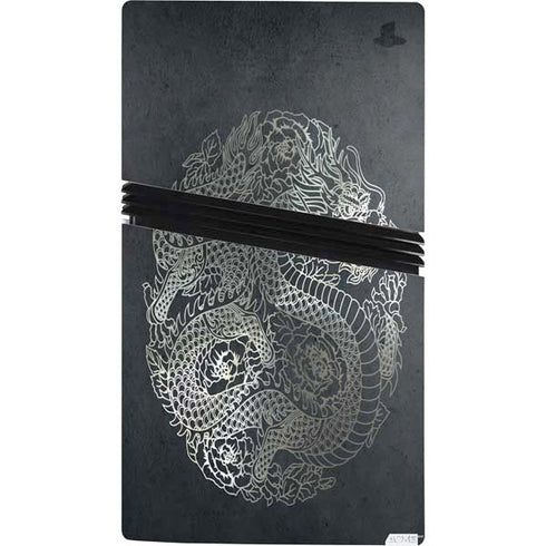 Chinese Black Dragon PS5 Pro Console Skin