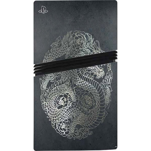 Chinese Black Dragon PS5 Pro Disk Bundle Skin