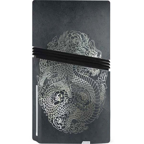 Chinese Black Dragon PS5 Pro Disk Bundle Skin