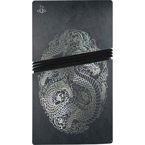 Chinese Black Dragon PS5 Pro Disk Console Skin